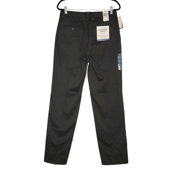 NWT Dockers Signature Khaki Pants Men's 32x34 Classic Fit Gray Flat-Front - Picture 3 of 6